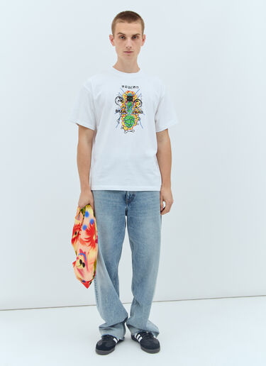 Brain Dead フューチャーサウンズTシャツ ホワイト bra0156026