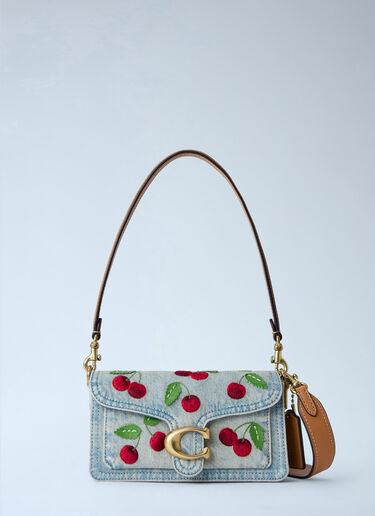 LN-CC® - Coach: Tabby Shoulder Bag 20 With Cherry Embroidery - Blue Coach Tabby Shoulder Bag 20 With Cherry Embroidery Blue coa0264026