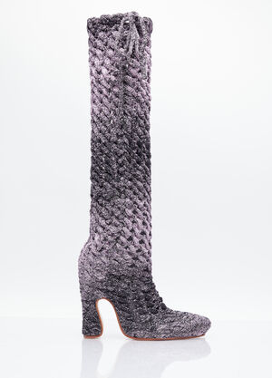 LN-CC® - Isa Boulder: Spiral Cable Boots - Lilac Isa Boulder Spiral Cable Boots Lilac isa0253010