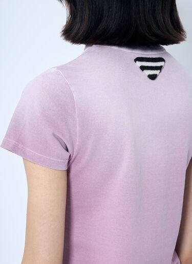 Prada ロゴプリントTシャツ  パープル pra0260014