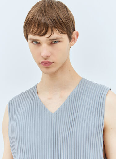 Homme Plissé Issey Miyake Pleated Vest Grey hmp0158012