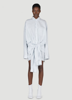 LN-CC® - Balenciaga: Double Pin-Stripe Shirt - Light Blue Balenciaga Double Pin-Stripe Shirt Light Blue bal0254020