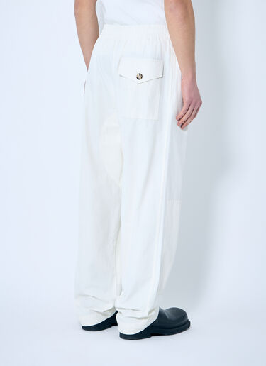 LN-CC® - Bottega Veneta: Light Cotton Twill Pants - White Bottega Veneta Light Cotton Twill Pants White bov0159001