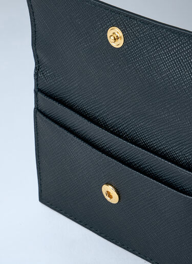 LN-CC® - Prada: Saffiano Card Holder - Black Prada Saffiano Card Holder Black pra0264201