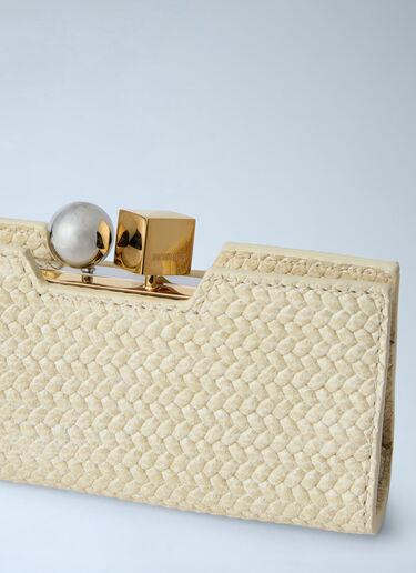 LN-CC® - Jacquemus: The Poireau Clutch Bag - Green Jacquemus The Poireau Clutch Bag Green jac0264045
