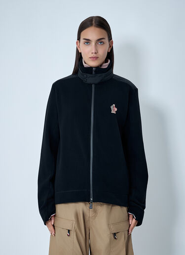 LN-CC® - Moncler Grenoble: Logo Patch Zip-Up Jacket - Black Moncler Grenoble Logo Patch Zip-Up Jacket Black mog0362001