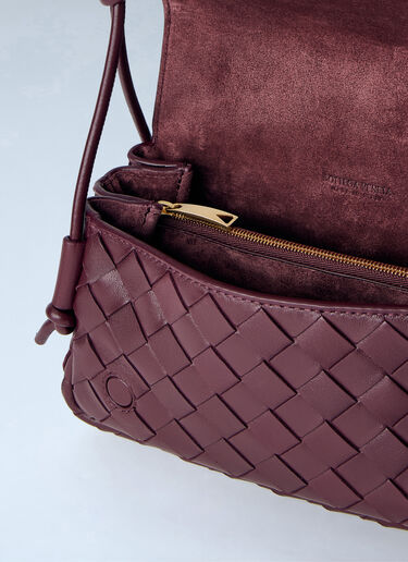 LN-CC® - Bottega Veneta: Notturno Shoulder Bag - Burgundy Bottega Veneta Notturno Shoulder Bag Burgundy bov0264030