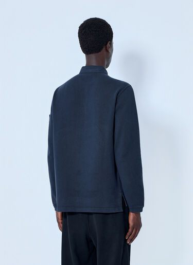 Stone Island Long Sleeve Polo Shirt Navy sto0165075