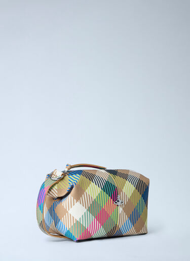 LN-CC® - Vivienne Westwood: Orb Motif Comestic Bag - Beige Vivienne Westwood Orb Motif Comestic Bag Beige vvw0263027