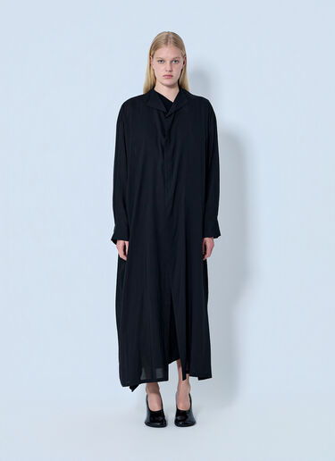 Yohji Yamamoto Backside Slit Long Coat Black yoy0264002