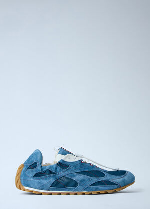 LN-CC® - Bottega Veneta: Orbit Flash Sneakers - Blue Bottega Veneta Orbit Flash Sneakers Blue bov0164007