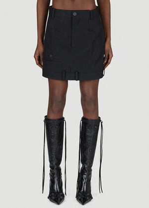 LN-CC® - Balenciaga: Deconstructed Mini Skirt - Black Balenciaga Deconstructed Mini Skirt Black bal0254023