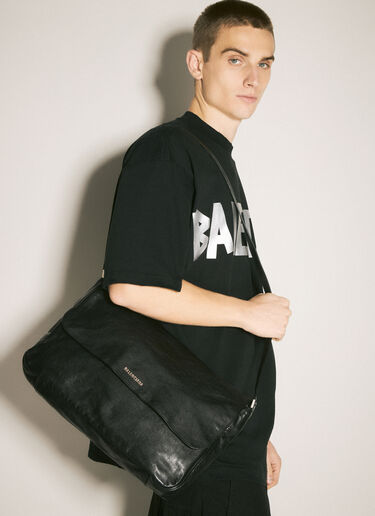 LN-CC® - Balenciaga: Grungy Medium Messenger Bag - Black Balenciaga Grungy Medium Messenger Bag Black bal0158017