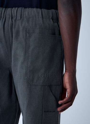 Gucci Faded Canvas Pants Black guc0161003