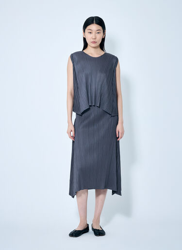 Pleats Please Issey Miyake Efficient Square Top Grey plp0258018