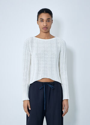 LN-CC® - Khaite: Sylas Sweater - Cream Khaite Sylas Sweater Cream kha0264005