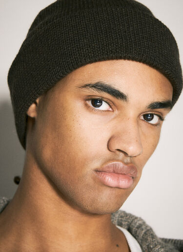 Our Legacy Wool Knit Beanie Hat Grey our0358011
