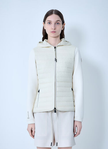 LN-CC® - Moncler Grenoble: Hooded Puffer Jacket - White Moncler Grenoble Hooded Puffer Jacket White mog0264009
