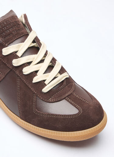 LN-CC® - Maison Margiela: Replica Sneakers - Brown Maison Margiela Replica Sneakers Brown mla0158013
