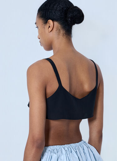 LN-CC® - Prada: Structured Bralette Top - Black Prada Structured Bralette Top Black pra0264021