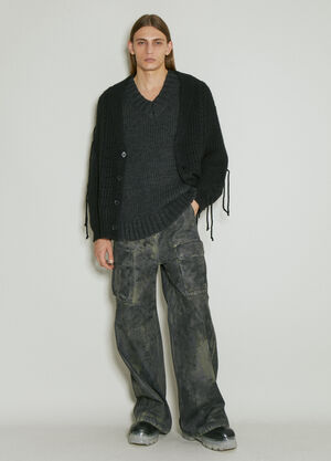 LN-CC® - Guess USA: Cable Cardigan - Black Guess USA Cable Cardigan Black gue0154005