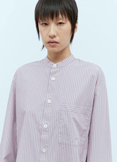 LN-CC® - Tekla: x Birkenstock Band Collar Shirt - Purple Tekla x Birkenstock Band Collar Shirt Purple tek0355004