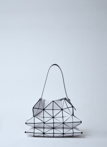 LN-CC® - Bao Bao Issey Miyake: Mini Beyond Handbag - White Bao Bao Issey Miyake Mini Beyond Handbag White bao0260002