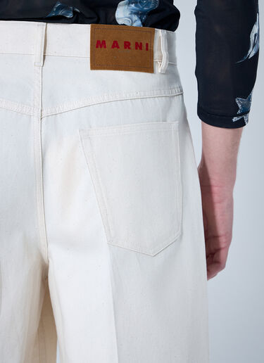 LN-CC® - Marni: Cotton Bermuda Shorts - White Marni Cotton Bermuda Shorts White mni0160005