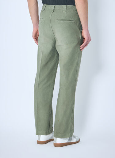 LN-CC® - Visvim: Wide Chino Pants - Green Visvim Wide Chino Pants Green vis0158014