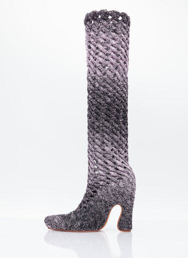 LN-CC® - Isa Boulder: Spiral Cable Boots - Lilac Isa Boulder Spiral Cable Boots Lilac isa0253010