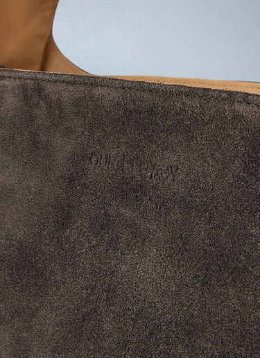 LN-CC® - Our Legacy: Grande Brick Suede Shoulder Bag - Brown Our Legacy Grande Brick Suede Shoulder Bag Brown our0264035
