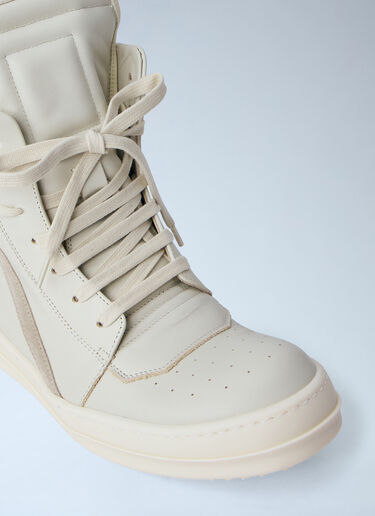 LN-CC® - Rick Owens: Geobasket Sneakers - White Rick Owens Geobasket Sneakers White ric0264015