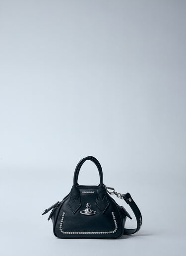 LN-CC® - Vivienne Westwood: Mini Yasmine Handbag - Black Vivienne Westwood Mini Yasmine Handbag Black vvw0260016