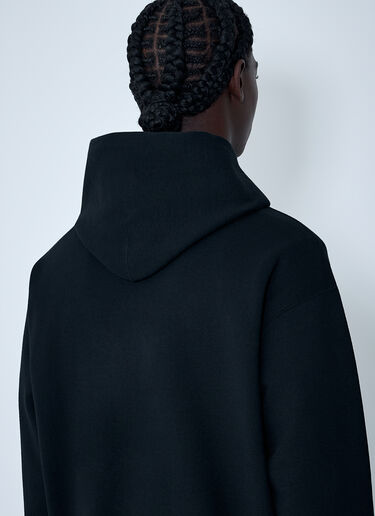 Comme des Garçons Homme 자수 로고 후드 스웨트셔츠 블랙 cdh0162007