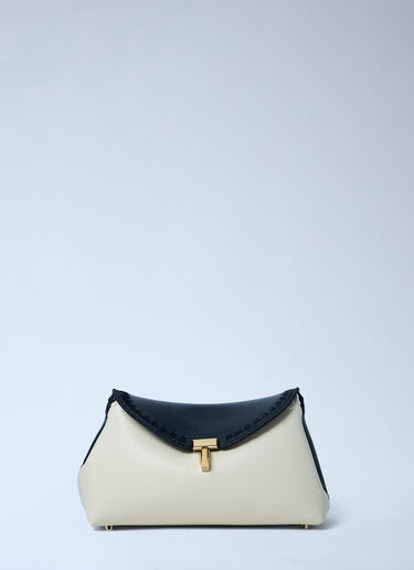 LN-CC® - TOTEME: Mini T-Lock Clutch Bag - Cream TOTEME Mini T-Lock Clutch Bag Cream tot0263076