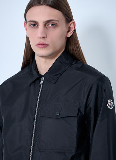 LN-CC® - Moncler: Zip-Up Shirt - Black Moncler Zip-Up Shirt Black mon0160016