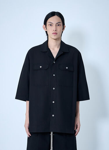 LN-CC® - Rick Owens DRKSHDW: Magnum Tommy Shirt - Black Rick Owens DRKSHDW Magnum Tommy Shirt Black drk0164019