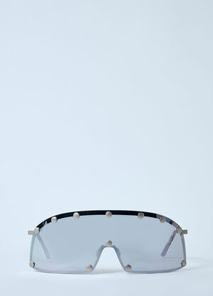 Rick Owens Performa Shielding Sunglasses Silver ric0359001