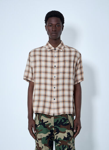 Stüssy Short-Sleeve Check Shirt Brown sts0164007