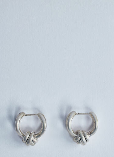 LN-CC® - Bottega Veneta: Knot Earrings - Silver Bottega Veneta Knot Earrings Silver bov0259060