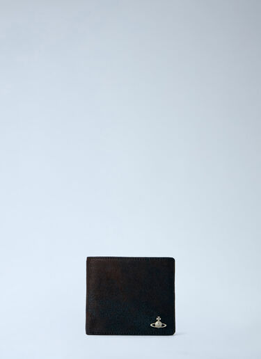 LN-CC® - Vivienne Westwood: Bi-Fold Leather Wallet - Black Vivienne Westwood Bi-Fold Leather Wallet Black vvw0163015