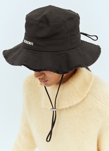 LN-CC® - Jacquemus: Le Bob Artichaut Hat - Black Jacquemus Le Bob Artichaut Hat Black jac0351004