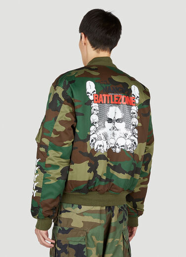 LN-CC® - Nancy: Camouflage Bomber Jacket - Green Nancy Camouflage Bomber Jacket Green ncy0153007