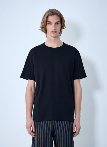 Dries Van Noten 棉质平纹针织T恤 黑色 dvn0163019