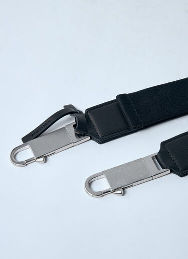 LN-CC® - Rick Owens: Lido Disco Canvas Belt - Black Rick Owens Lido Disco Canvas Belt Black ric0159054