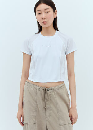 LN-CC® - RUNNING ORDER: Cassey Crop T-Shirt - White RUNNING ORDER Cassey Crop T-Shirt White run0356004