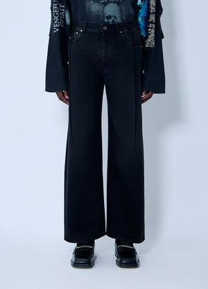 LN-CC® - Vetements: Reconstructed Jeans - Black Vetements Reconstructed Jeans Black vet0162008