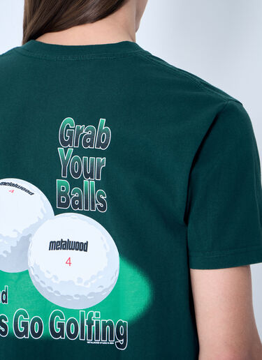 Metalwood Studio グラブ・ユア・ボールズTシャツ グリーン met0158007