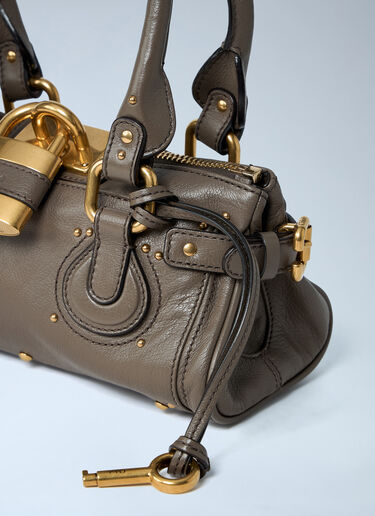 LN-CC® - Chloé: Small Paddington Chain Shoulder Bag - Grey Chloé Small Paddington Chain Shoulder Bag Grey chl0263122