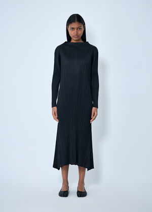 Pleats Please Issey Miyake 褶皱长袖连衣裙 黑色 plp0263004